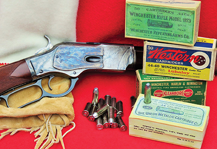 Shooting the 44-40 today provides a vivid mixture of the past and present.